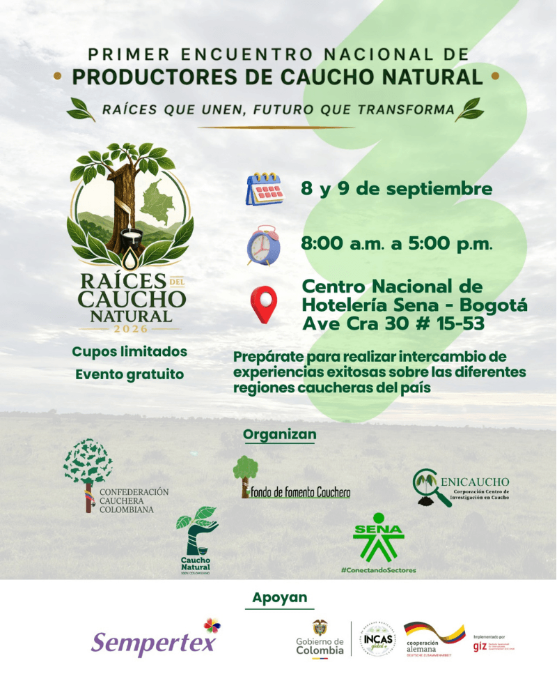Primer Encuentro Nacional de Productores de Caucho Natural 2026